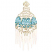 C1: Icicles---Seashell Metallic(Yenmet/ Isamet #7040)&#13;&#10;C2: Ornament---Turquoise Metallic(Yenmet/ Isamet #7052)&#13;&#10;C3: Ornament & Hook---White Silver Metallic(Yenmet/ Isamet #7001)