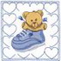 Baby Shoe Too Quilt Square