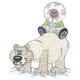 Polar Bear W/eskimo