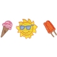 Sun/ice Cream Cone/popsicle
