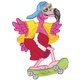 Skateboard Flamingo