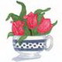 Teacup W/ Tulips