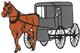 Horse & Amish Cart