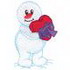 Valentines Day Snowman