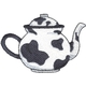 Cow Print Tea Pot