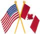 Usa & Canadian Flags