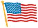 U. S. A. Flag (waving)