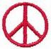 1" Peace Symbol