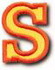 "S" Small Athletic Letter
