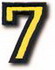 "7" Small Athletic Number