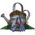 Watering Can W/ Flowers