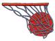 Basketball In Net