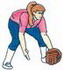 Woman Softball Player
