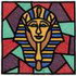 Stain Glass Egyptian Pharaoh