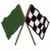 Green & Checkered Flag