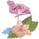 Flamingo W/ Flower