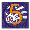 5TH AIR FORCE (SEWN ON BLUE)