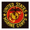 U.S. MARINE CORPS (SEWN ON BLACK)