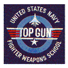 TOP GUN U.S.N. F.W.S (SEWN ON BLUE)