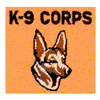 K-9 CORPS (SEWN ON ORANGE)
