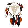 DRUM WITH FEATHERS