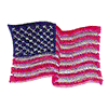 US FLAG IN THE WIND