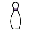 BOWLING PIN #094 OUTLINE