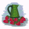 PITCHER AND STRAWBERRIES
