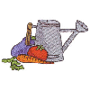 WATERING CAN WITH VEGGIES