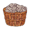 BASKET WITH POTATOES