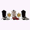 BOOTS AND BADGES BORDER