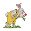 BUNNY WITH TULIPS