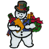SNOWMAN WITH PRESENTS