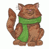CAT WITH A SCARF