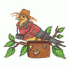 BIRD WITH A SUITCASE