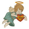 ANGEL HOLDING HEART