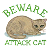 BEWARE ATTACK CAT
