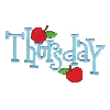 THURSDAY WITH APPLES