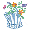 WATERING PAIL WITH FLOWERS
