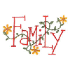 FAMILY WITH VINES AND FLOWERS