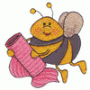 BEE WITH THREAD
