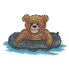 BEAR ON A FLOAT