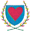 HEART SHIELD WITH WREATH
