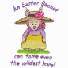 AN EASTER BONNET CAN TAME...