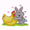 BUNNY WITH CHICKEN