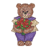 TEDDY BEAR WITH ROSES