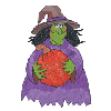 WITCH WITH PUMPKIN