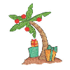 PALM TREE WITH PRESENTS