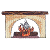 FIREPLACE AND KETTLE