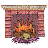 FIREPLACE AND CAT